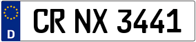 Trailer License Plate